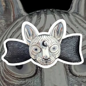 Sphynx Cat S925 Sterling Silver, Pandora Moments Compatible Charm